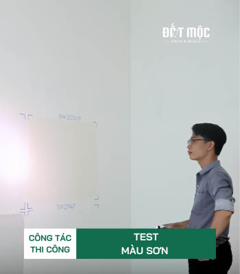 CÔNG TÁC TEST MÀU SƠN TẠI ĐẤT MỘC